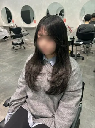 ロング 韓国ヘア🇰🇷🎀 山本うららのヘアスタイル