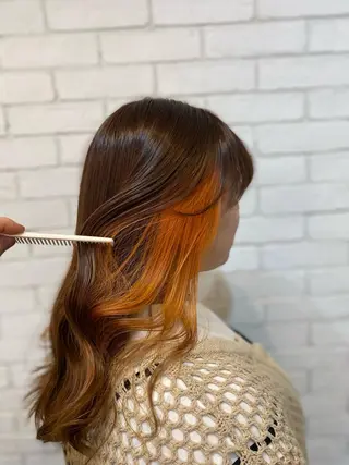 ロング カラー ヨシダ フミノリのヘアスタイル