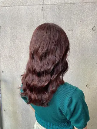 ロング カラー ブリーチなし✨艶髪 カラー𓃲YAGIのヘアスタイル