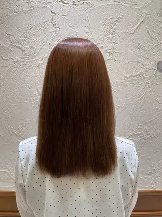 セミロング 髪質改善/縮毛矯正 🧸梅川のヘアスタイル