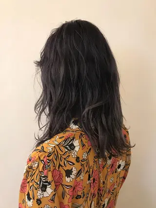 セミロング カラー ヘアアレンジ ショートボブ💗 ヤマネシオリのヘアスタイル