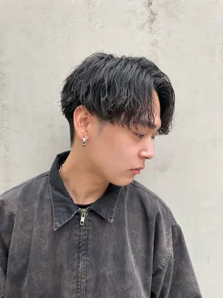 ショート カラー パーマ ヘアアレンジ メンズ 亀井隆汰/メンズ専門 パーマ特化美容師のヘアスタイル