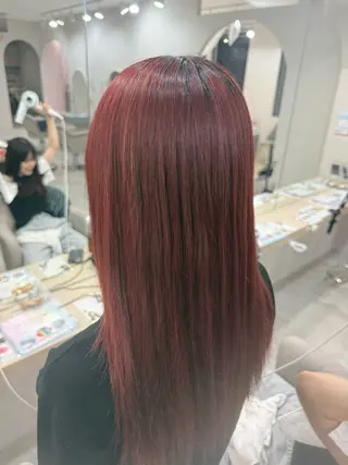 ロング カラー 鈴村 桃花のヘアスタイル