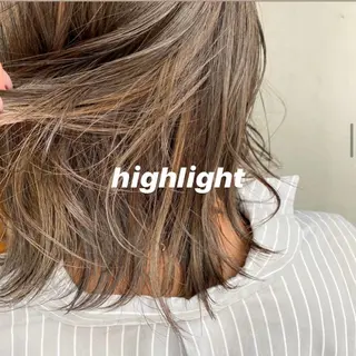 ミディアム カラー 会社OKなのに、 ちゃんと可愛い🤎のヘアスタイル