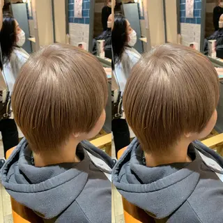 ショート カラー 髪質改善特化 ミサワコウキのヘアスタイル