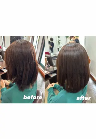 ミディアム La Ruelle yoko🐈髪質改善のヘアスタイル