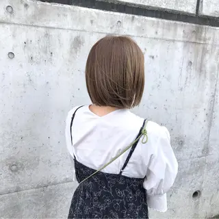 ミディアム カラー 当日予約🆗ショート /ハイライト/松本のヘアスタイル