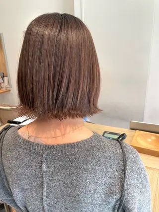 ショート カラー ボブ／パーマ指名 No. 1🍃れんとのヘアスタイル