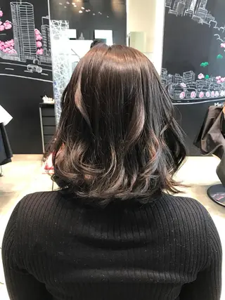 ミディアム カラー ヘアアレンジ Re:ta KANZOのヘアスタイル