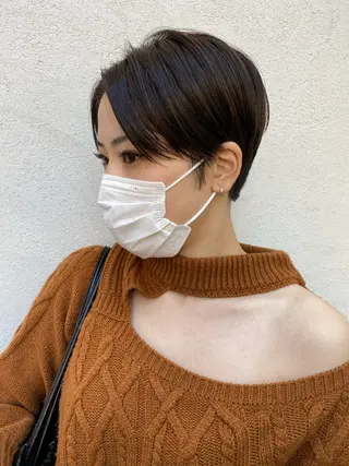 ショート cie所属・ボブ/ミニボブ 透明感カラーkadoのヘアスタイル