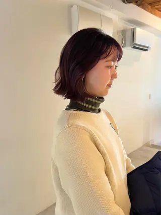 ミディアム カラー io濱川 遥のヘアスタイル