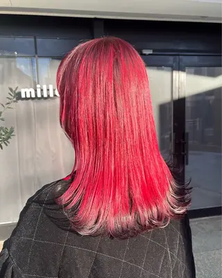 ミディアム カラー 透明感カラー/パーマ 🌀アオノのヘアスタイル