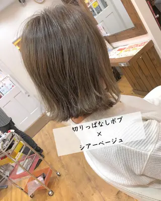 ショート カラー 横浜ブリーチムラ直し ハイトーン/ブリーチのヘアスタイル