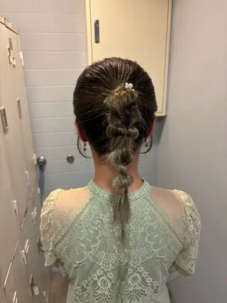 ミディアム LoRE🎀カラー/ 縮毛矯正/ブリーチのヘアスタイル