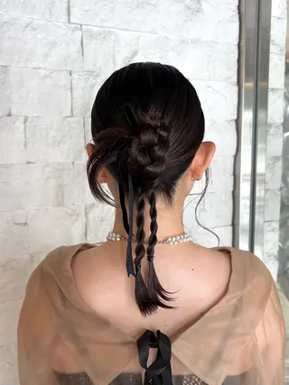 ミディアム セット/着付け/上野 /カラー/🦋シオリのヘアスタイル