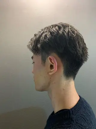 メンズ 髪質改善ストレート/ ブリーチ／渋谷　福田のヘアスタイル