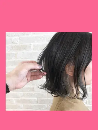 ミディアム カラー hair salon Ranun髪質改善のヘアスタイル