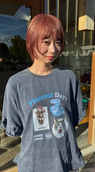 カラー まえだ にちかのヘアスタイル