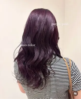 セミロング カラー 💗暖色/ブリーチ/ レイヤー/横浜/メイのヘアスタイル