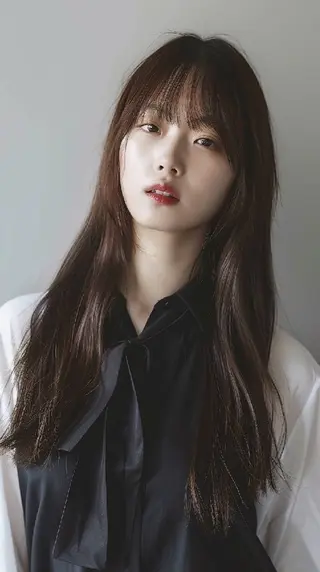 ロング しもかわ かほのヘアスタイル