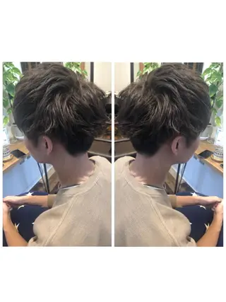 ショート カラー メンズ 品田 真里のヘアスタイル