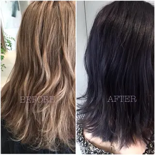 ミディアム カラー オリーブ透明感カラー 表参道/MIKUのヘアスタイル