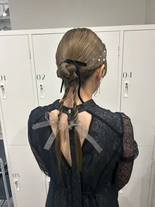 セミロング カラー ヘアアレンジ ボブ /ニュアンス/ satomi🧸💖のヘアスタイル