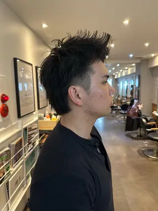 メンズ ブリーチ・レイヤ ー特化🔥 ちかまるのヘアスタイル