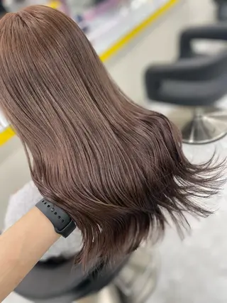 セミロング カラー ヘアアレンジ 【透明感×レイヤー】 🍃RIKU🍃のヘアスタイル