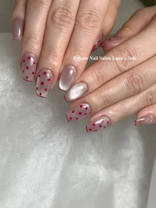 ミディアム Luna e  Soleのネイルデザイン