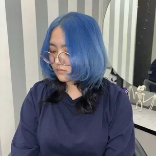 セミロング カラー Ren. 🦋デザインカラーのヘアスタイル