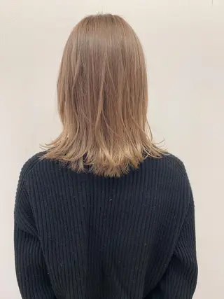 ミディアム カラー なりたいが叶う ながしまじゅんきのヘアスタイル