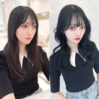 セミロング 似合わせ/レイヤー /顔まわり/池田歩樹のヘアスタイル