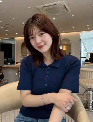 カラー 🍒HARUKA🍒 髪質改善/艶髪/韓国のヘアスタイル