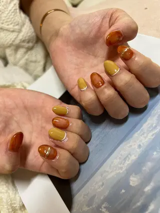 ネイル ちゅるんネイル🪄 耳ツボジュエリー🔗のネイルデザイン