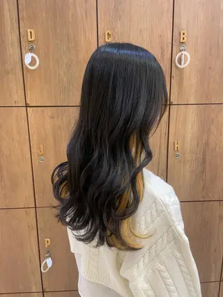 ロング 韓国カラー／エクステ 松戸梨杏のヘアスタイル