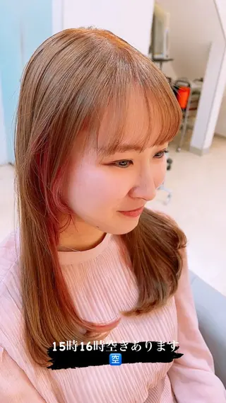 ミディアム カラー 堀井 凌平のヘアスタイル