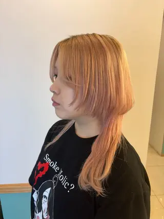 ロング 似合わせハイトーン 👾はちすのヘアスタイル