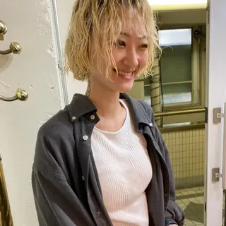 ショート パーマ パーマ美容師 hanaのヘアスタイル