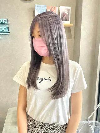 セミロング カラー mood tatemachiのヘアスタイル