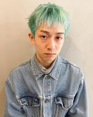 ショート カラー メンズ Loom.所属・村上雅人 ナチュラルモードのヘアスタイル