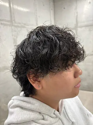 パーマ メンズ 垣内 勇人のヘアスタイル