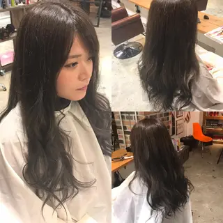 ロング カラー パーマ ヘアアレンジ メンズ キッズ Forest. -髪質改善-のヘアスタイル