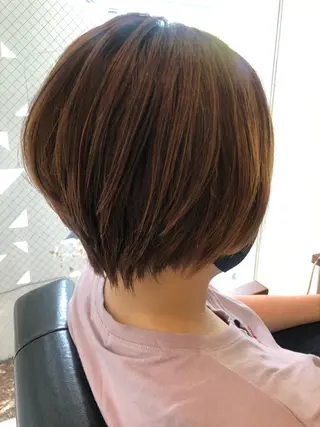 ショート 髪質改善✨️透明感カ ラー✧*。山下さいみのヘアスタイル