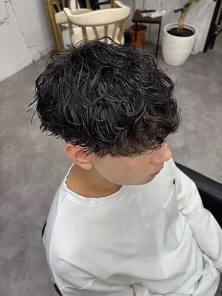 パーマ メンズ 笹江 瑞穂のヘアスタイル