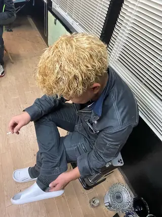 ショート パーマ メンズ HIRO GINZA barber shop 横浜店所属・ヒロ銀座　無料 フェード　細内のヘアスタイル