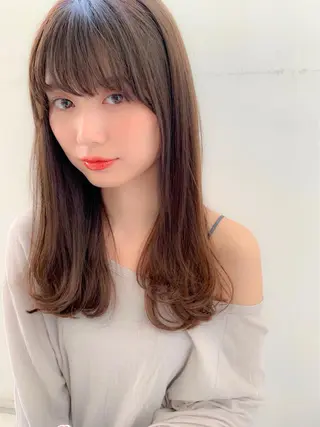 ミディアム ♡透け感カラー 大賀哲平♡のヘアスタイル