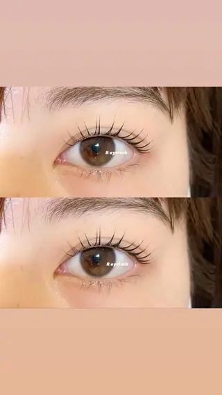 セミロング カラー パーマ ヘアアレンジ メンズ キッズ ネイル マツエク・マツパ アイブロウ 𝑹 eyelashのマツエク・マツパデザイン