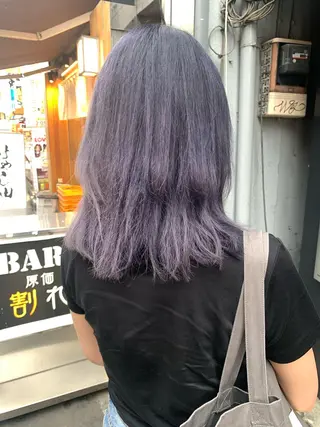 セミロング カラー ヘアアレンジ くすみミルクティー／ ブラウン🪡TOWAのヘアスタイル