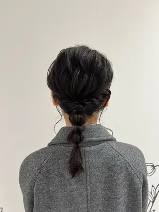 ミディアム ヘアアレンジ りな/ボブ /ダブルカラーのヘアスタイル